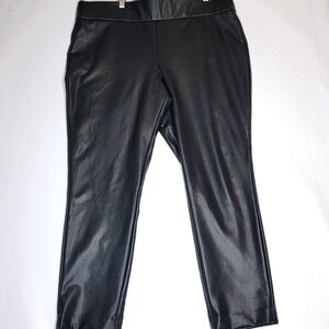 Kasper Faux Leather Pants Size XL #435‎